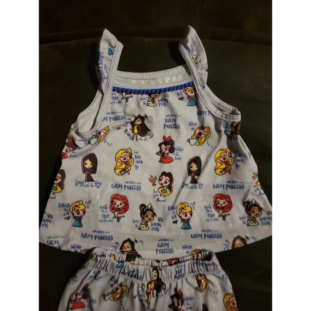 Disney store princess ariel cinderella belle mulan pajamas size‎ 2